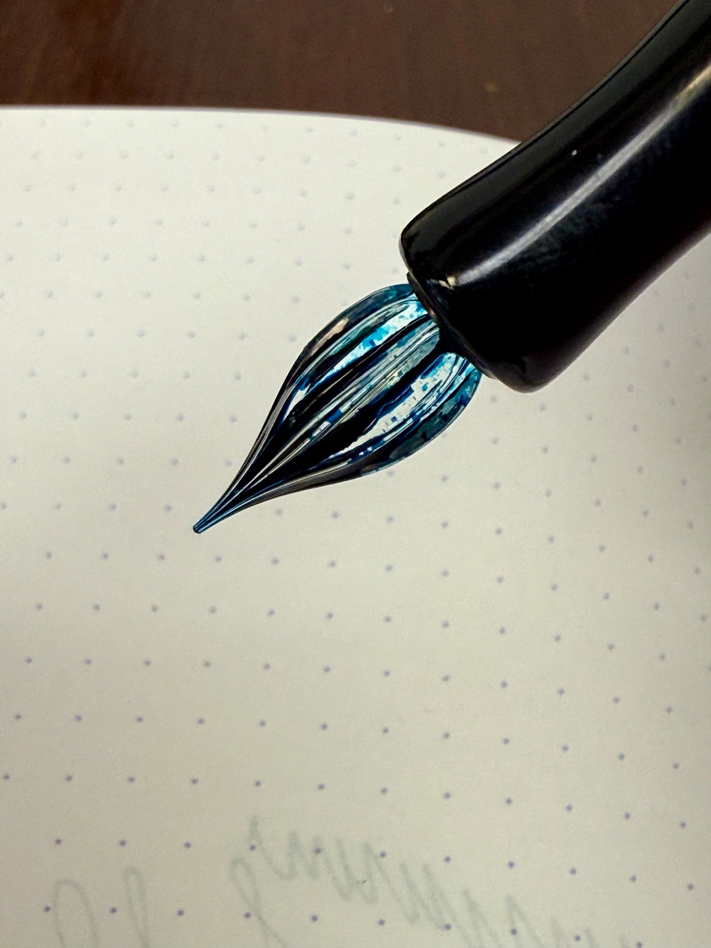 GW Modular Glass Nib Component in Edge of Autumn Resin 1a