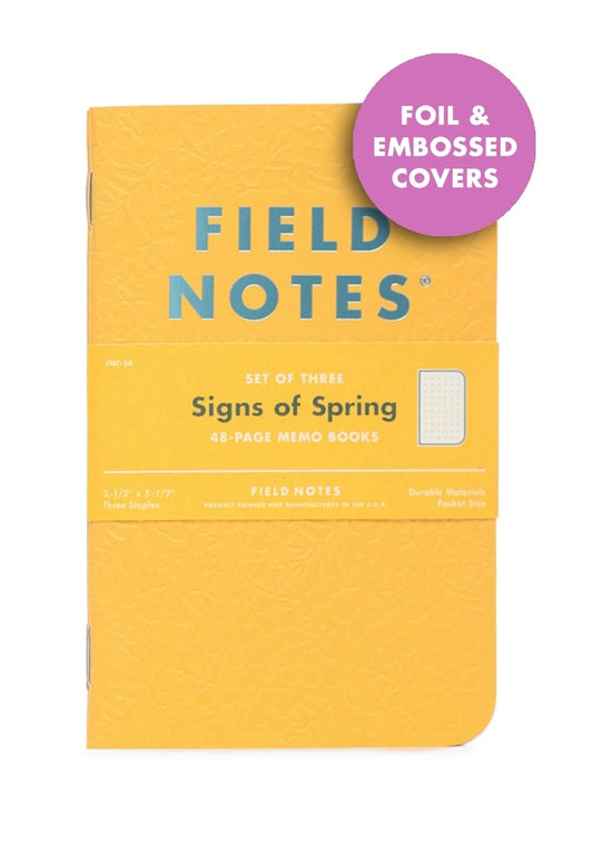 Field Notes Signs of Spring Journals