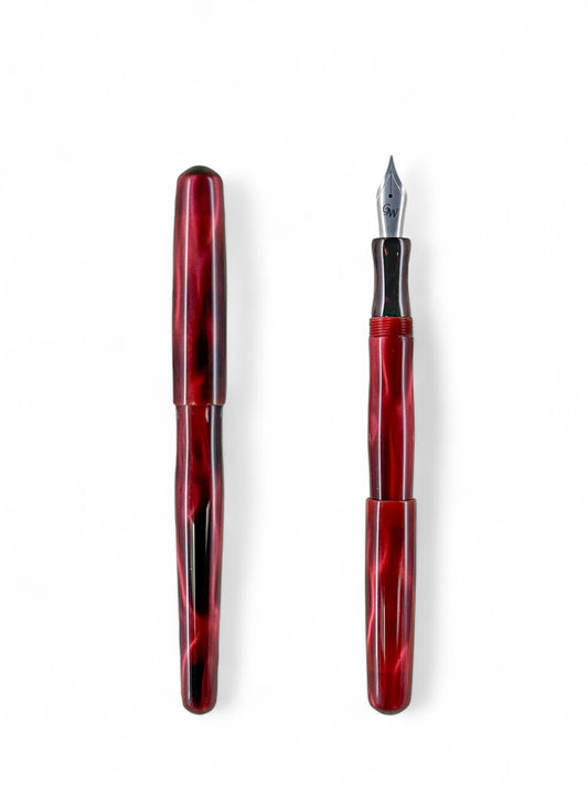 GW NC3 Fountain Pen in Pourly Controlled Red Ribbons