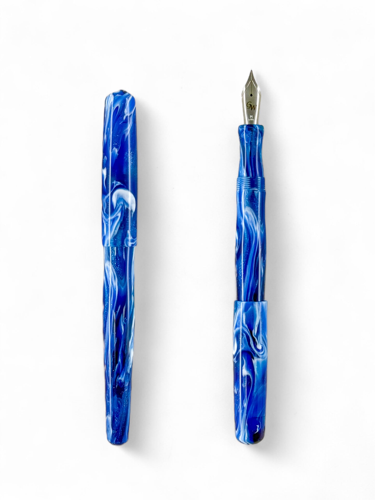 GW NC3 Fountain Pen in Brooks One of a kind Blue