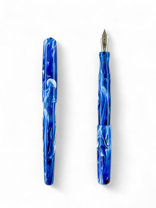 GW NC3 Fountain Pen in Brooks One of a kind Blue