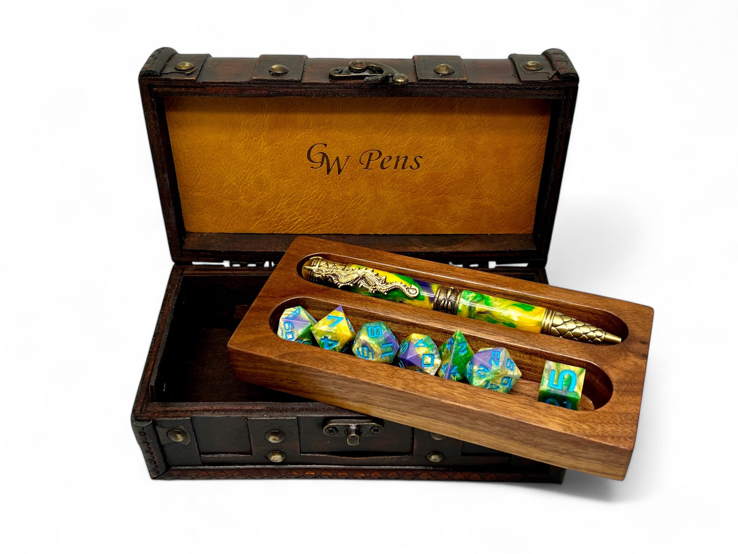 GW Dungeon Dice & Pen Set with Field Notes Character Journal 4a