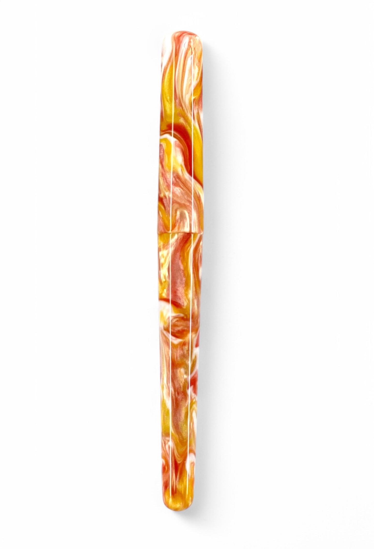 GW D2 Fountain Pen in Salmon Gold White Resin