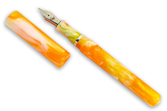 GW ST1 White Orange Yellow - Citrus Grove Fountain Pen