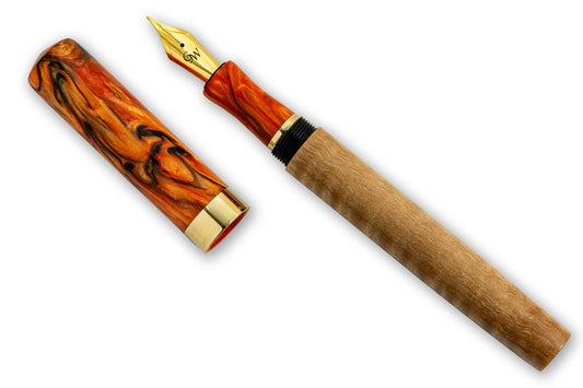 GW Sunburst Fountain Pen - Curly Maple