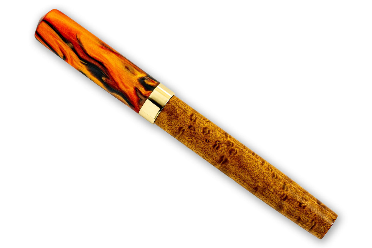 GW Sunburst Fountain Pen - Roasted Birds Eye Maple