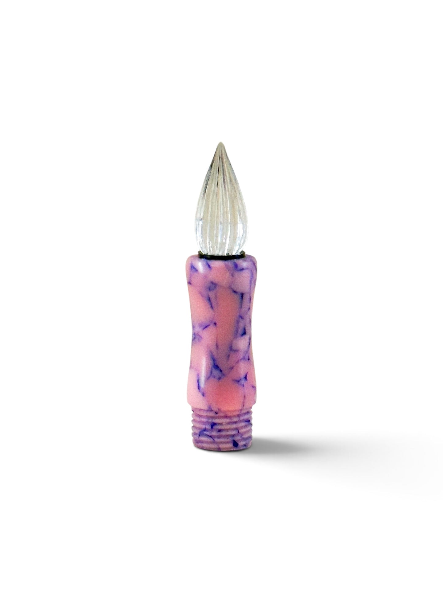 GW Modular Glass Nib Component in Pink with Blue Resin