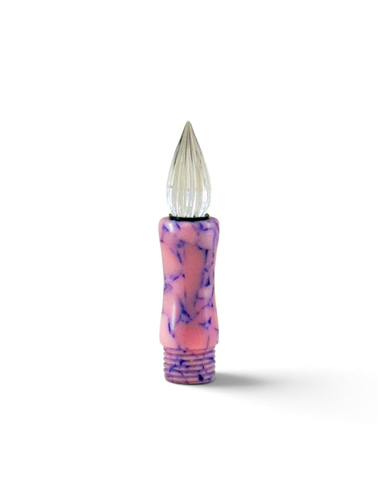 GW Modular Glass Nib Component in Pink with Blue Resin
