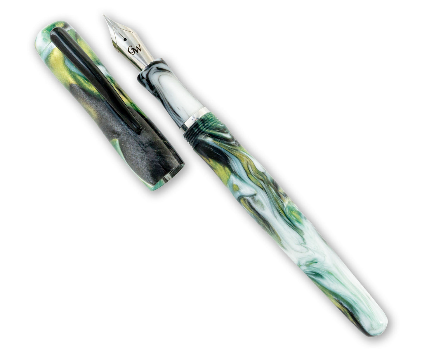 GW Dolcemente Fountain Pen in Swamp Creature Resin