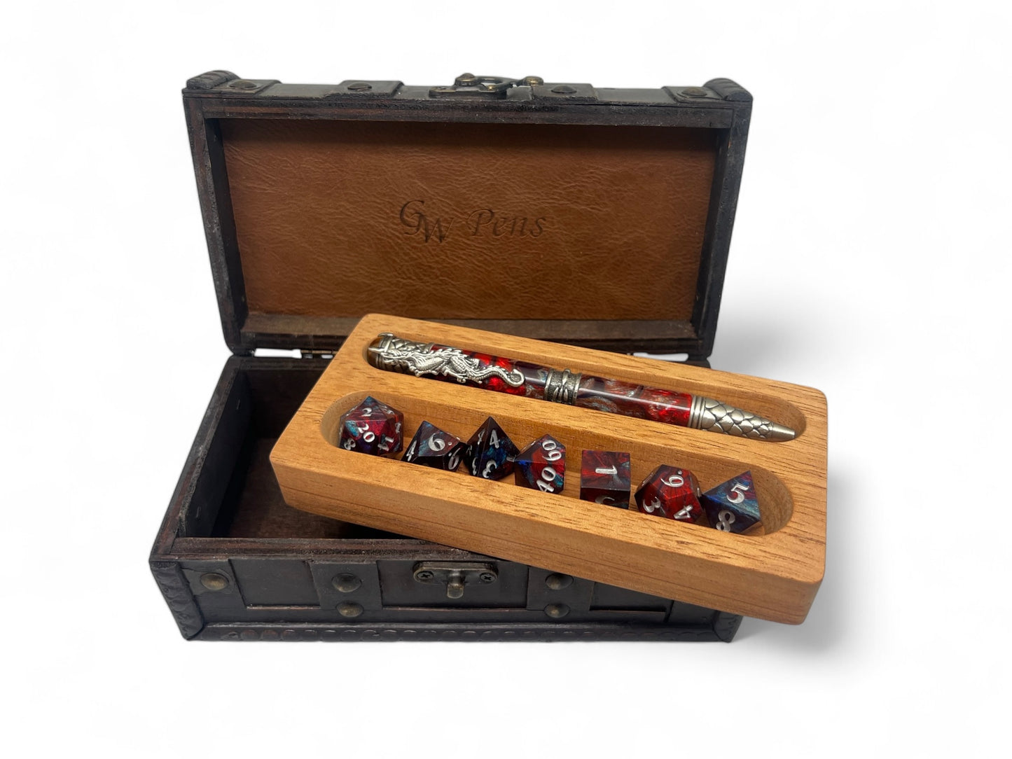 GW Dungeon Dice & Pen Set with Field Notes 5E Character Journal 4b