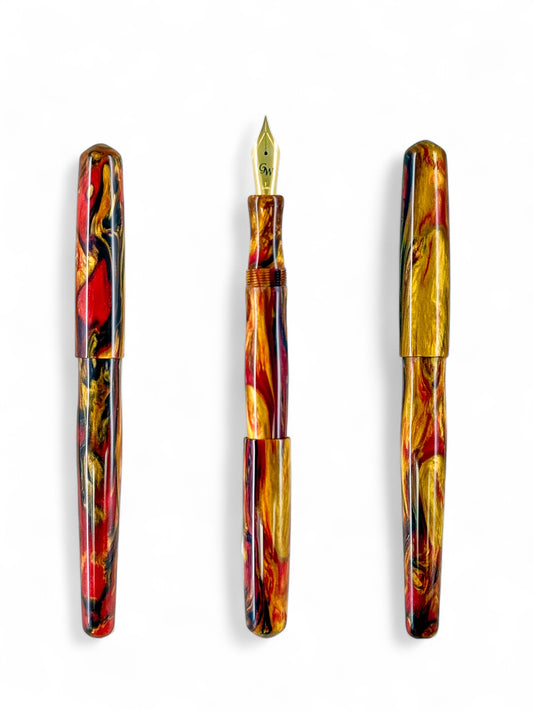 GW NC3 Fountain Pen in Golden Dragon Resin