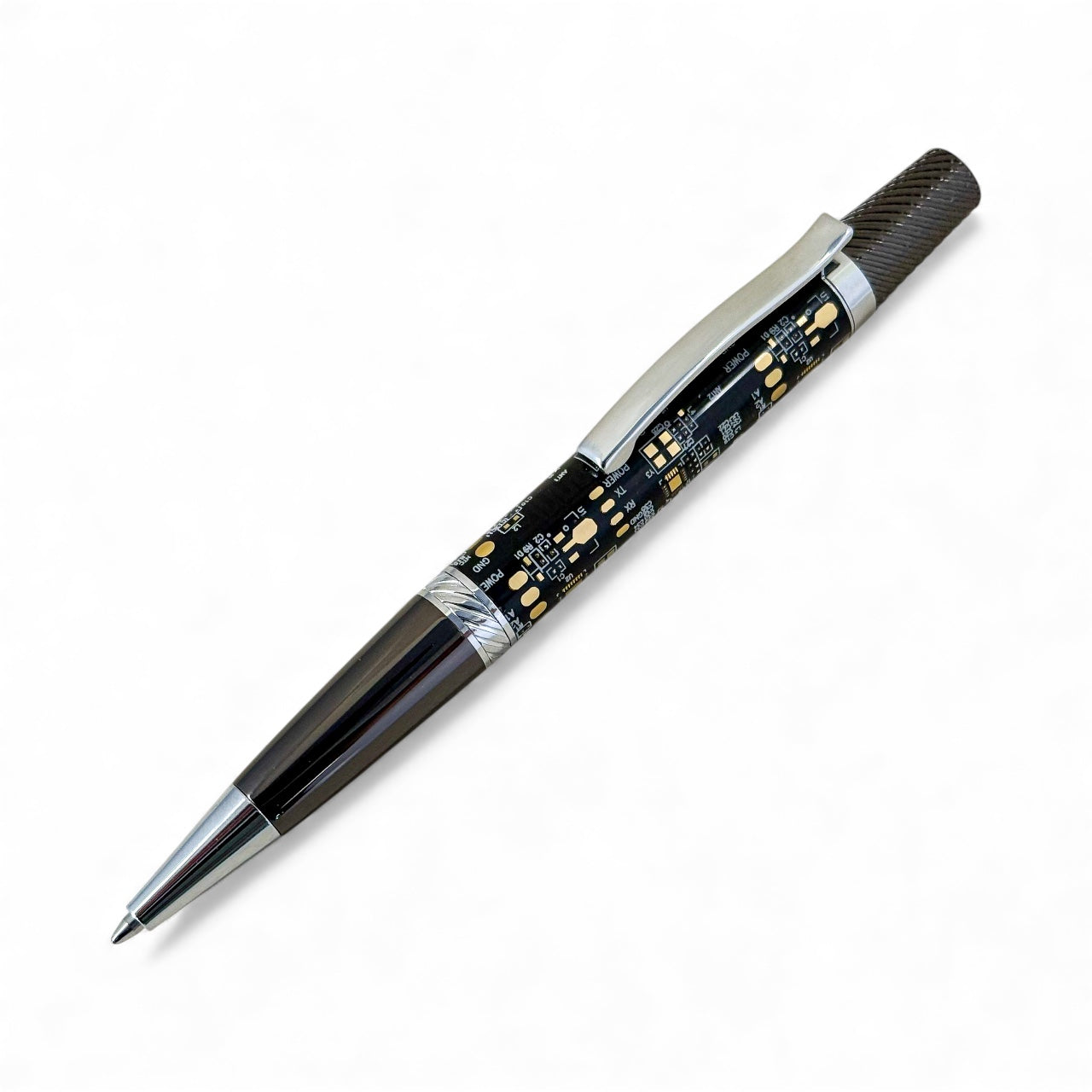 GW Black Circuit Board Ballpoint Pen