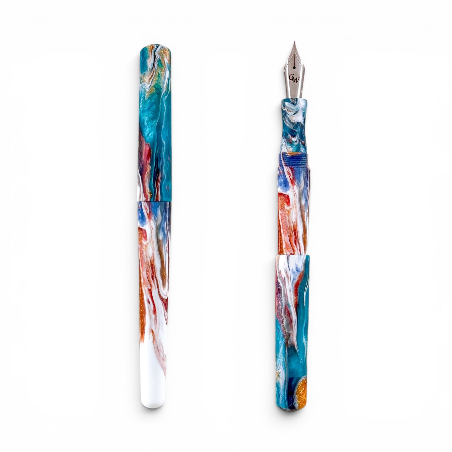 GW D2 Fountain Pen in Edge of Autumn Satin Resin