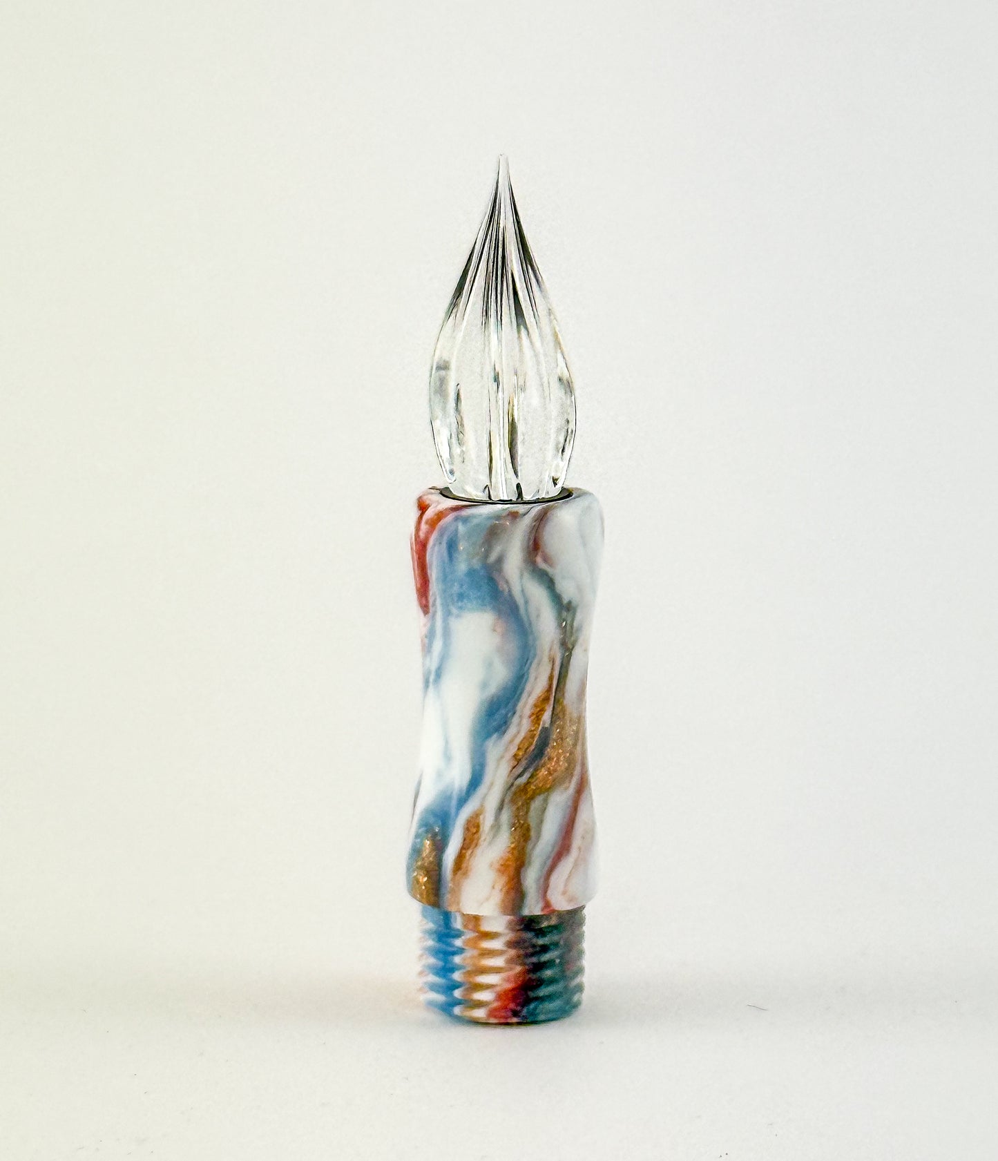 GW Modular Glass Nib Component in Edge of Autumn Resin 1a