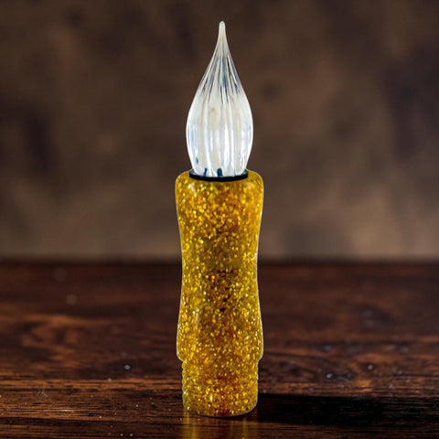 GW Modular Glass Nib Component in Teal Glitter Resin