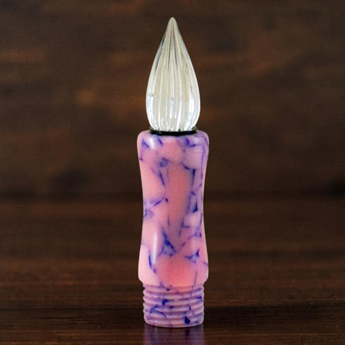 GW Modular Glass Nib Component in Pink with Blue Resin