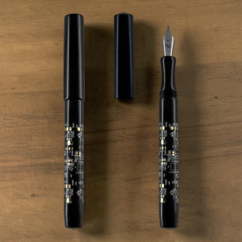The Rise Reclaimed Movie Set Wood Fountain Pen