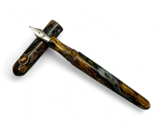 GW GemPen 25 Smoky Quartz in Metallurgy Fountain Pen