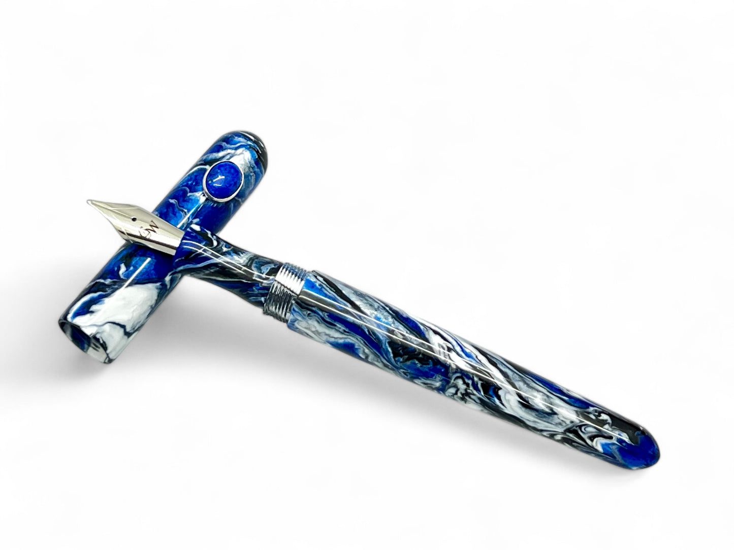 GW GemPen 25 Lapis Lazuli in Black & Blue Fountain Pen