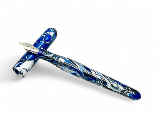 GW GemPen 25 Lapis Lazuli in Black & Blue Fountain Pen