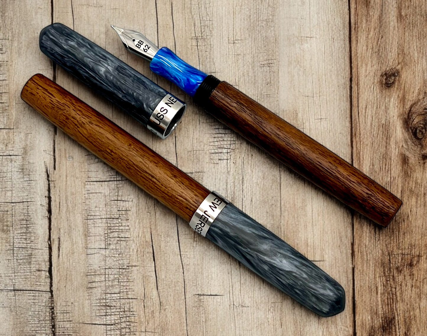 USS New Jersey Teak Deck Battleship Fountain Pen