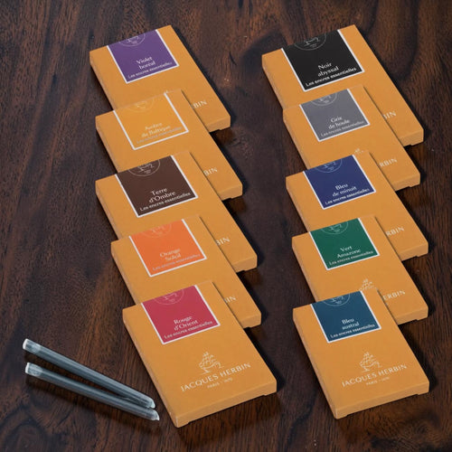 Jacques Herbin Essentials Ink Cartridges - Pack of 7