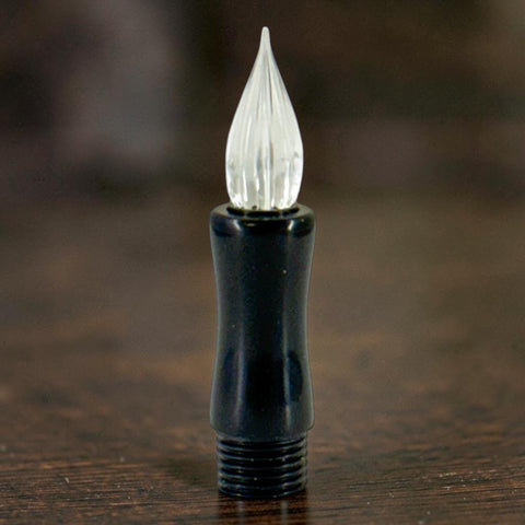GW Modular Glass Nib Component in Teal Glitter Resin