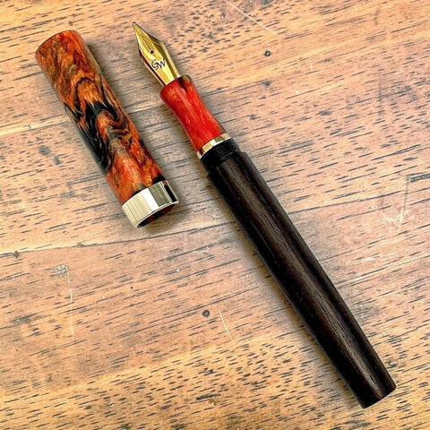 The Rise Reclaimed Movie Set Wood Fountain Pen