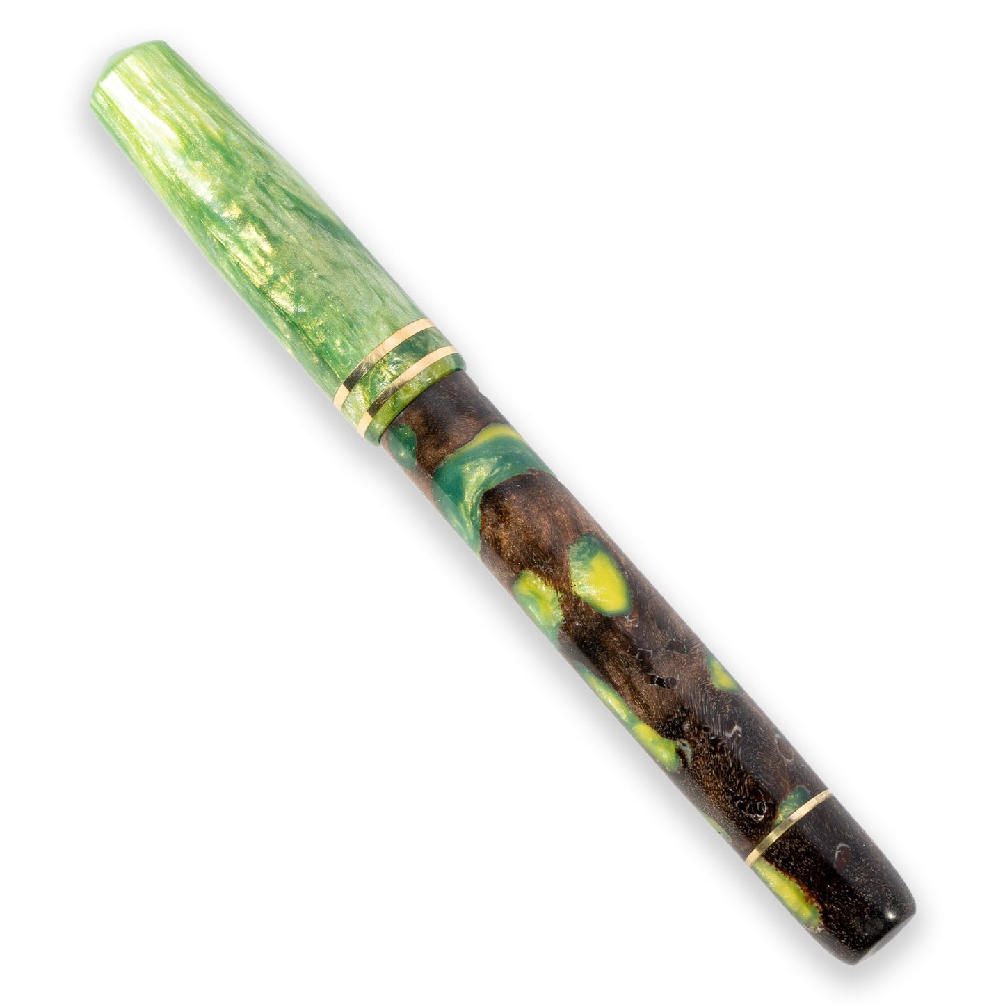 GW Wormy Willow Fountain Pen in Toxic Slime Resin